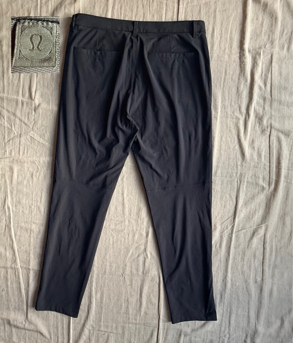 Lululemon Commission Pants Men's 36X32 Slim Warpstreme Chino Trousers Gray Golf